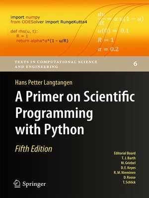 cover image of A Primer on Scientific Programming with Python